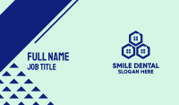 Blue Hexagon Windows Business Card Design