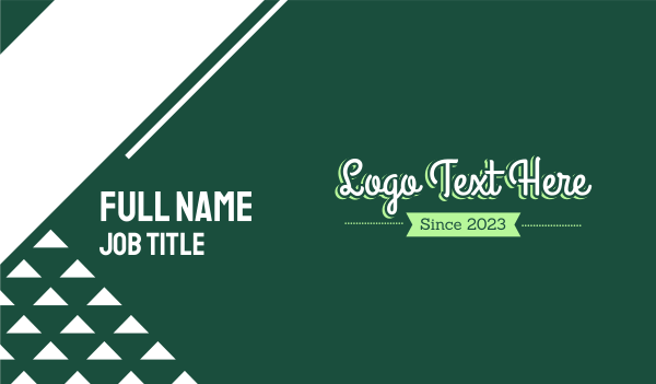 Green Magical Text Business Card Design Image Preview
