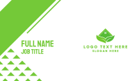Green House Leaves Business Card Design