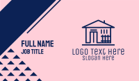 Minimalist Daycare Building Business Card Image Preview