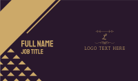 Luxury Gold Letter Business Card Image Preview