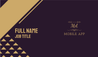 Luxury Gold Letter Business Card Image Preview