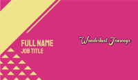 Retro Pop Wordmark Business Card Image Preview