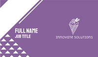 Ice Cream Cone Business Card Design