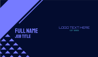 Neon Technology Font Text Business Card Preview