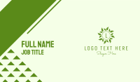 Nature Leaf Lettermark Business Card Image Preview