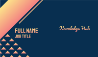 Cursive Sunset Wordmark Business Card Image Preview