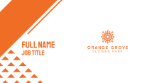 Orange Virus  Business Card Image Preview