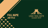 Golden Brick Bridge Business Card Design