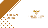 Golden Bird Emblem Business Card Image Preview