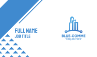 Blue Circuit City Business Card Image Preview