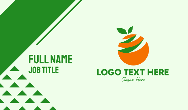 Fresh Orange Fruit Peel Business Card Design Image Preview