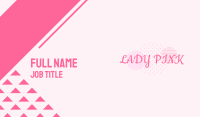 Pink Fashion Wordmark Business Card Image Preview