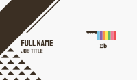 Rainbow Cleaver Knife Business Card Image Preview