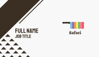Rainbow Cleaver Knife Business Card Image Preview