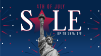 4th of July Sale Facebook event cover Image Preview