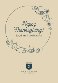 Thanksgiving Holiday Poster Image Preview