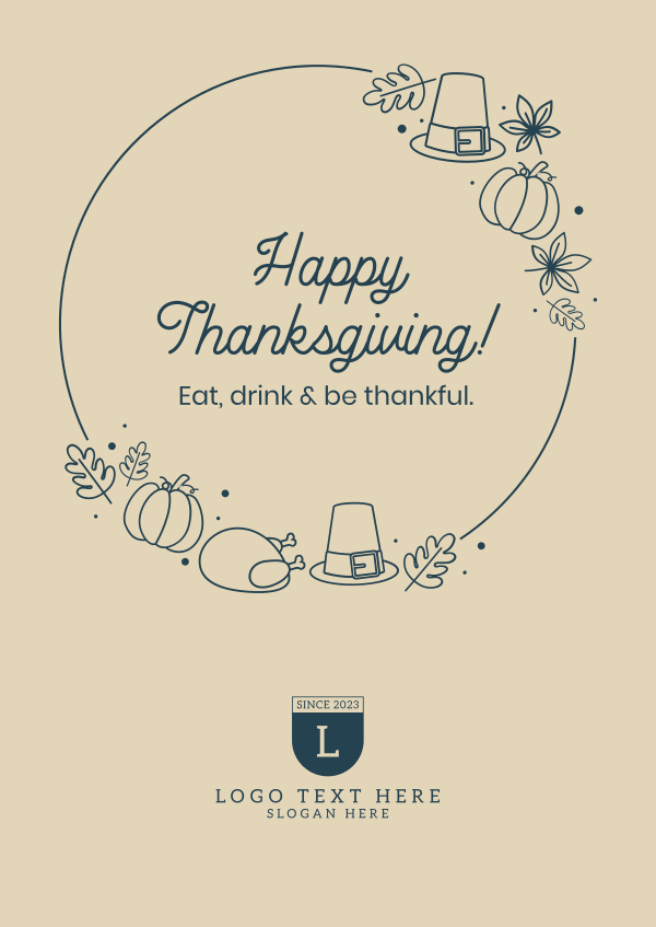 Thanksgiving Holiday Poster Design Image Preview
