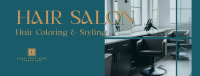 Hair Styling Salon Facebook cover Image Preview