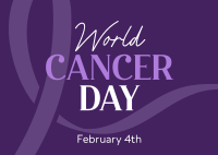 World Cancer Day Awareness Postcard Image Preview