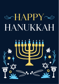 Peaceful Hanukkah Flyer Design