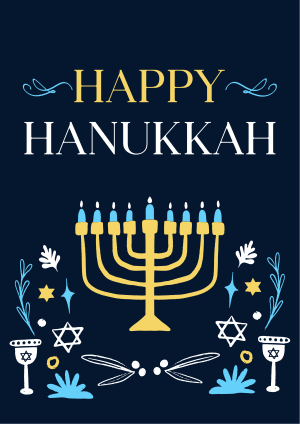 Peaceful Hanukkah Flyer Image Preview