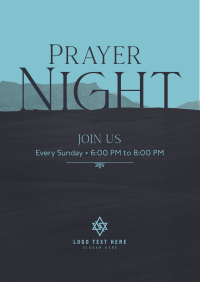 Prayer Night  Poster Design