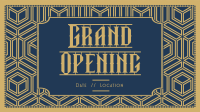 Art Deco Opening Facebook Event Cover Image Preview