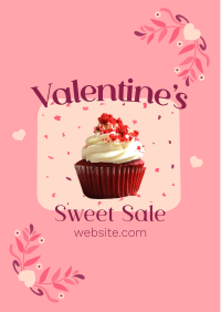 Valentines Cupcake Sale Flyer Image Preview