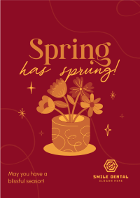 Spring Flower Pot Flyer Image Preview