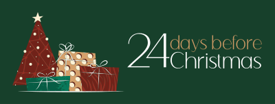 Elegant Christmas Countdown Facebook cover Image Preview