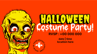 Zombie Head Facebook Event Cover Design