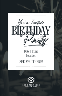 Elegant Birthday Invite Invitation Preview