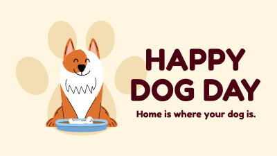 Smiling Dog Facebook event cover Image Preview