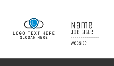 Cloud Shield Business Card Image Preview