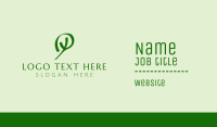 Green Letter Y Company  Business Card Image Preview