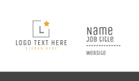 Minimalist Star  Business Card Image Preview