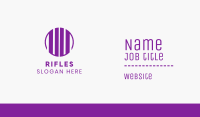 Purple U Circle Business Card Image Preview