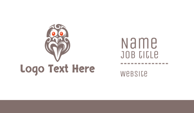 Ancient Tribal Mask Business Card Image Preview