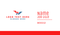 Political Winged Letter A Business Card Design