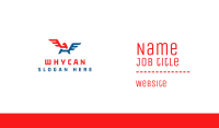 Political Winged Letter A Business Card Image Preview