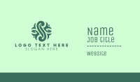 Green Beauty Spa Emblem Business Card Image Preview