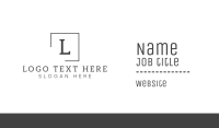 Business Company Square Business Card Preview