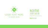 Green Natural Lettermark Business Card Design