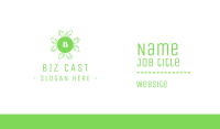 Green Natural Lettermark Business Card Image Preview