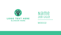 Blue Green Tree  Business Card Image Preview