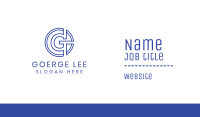G Coin Outline Business Card Image Preview