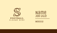 Brown S Outline Business Card Image Preview