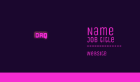 Tech Glowing Violet Wordmark  Business Card Image Preview