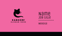 Black Cat Letter C Business Card Image Preview